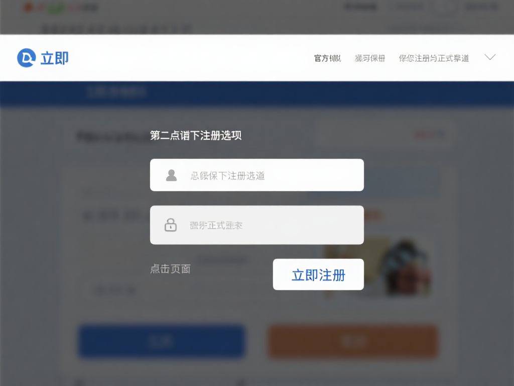 第二步：选择注册选项
点击页面上的“立即注册”按