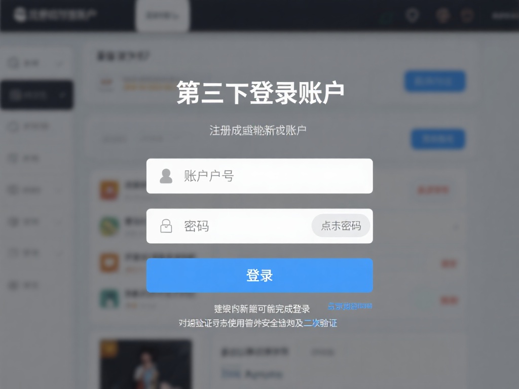 第三步：登录账户
注册成功后，即可在首页找到“登