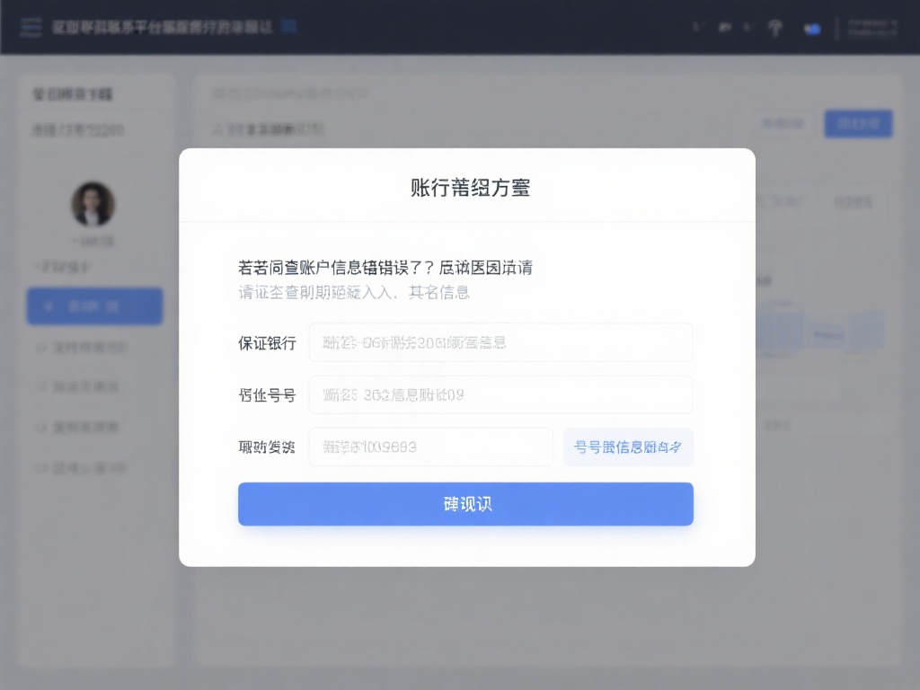 若怀疑账户信息错误是原因，请先仔细检查此前提交的任
