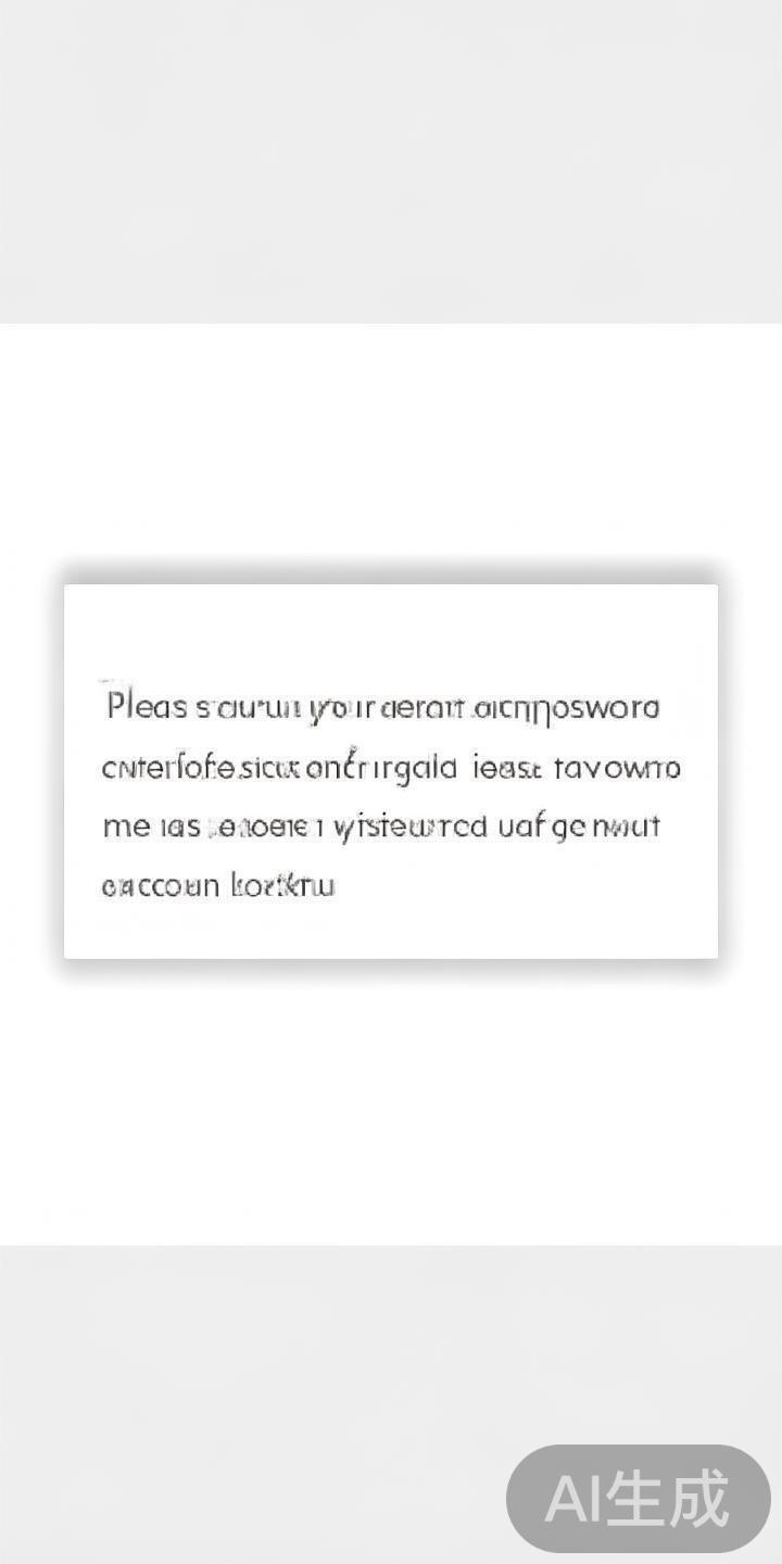 在登录页面加入清晰的提示信息，比如“请确保账号和密